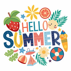 summer tshirt eps vector design