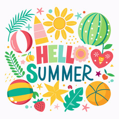 summer tshirt eps vector design