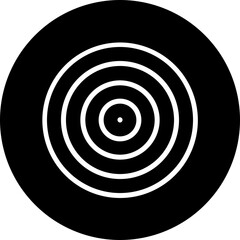 Pain Point Vector Line White Circle Black