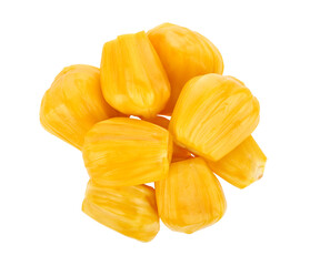 Jackfruit on transparent png. top view