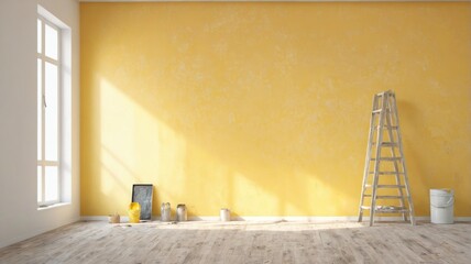 Empty room large window left side walls are Empty unfurnished ro
