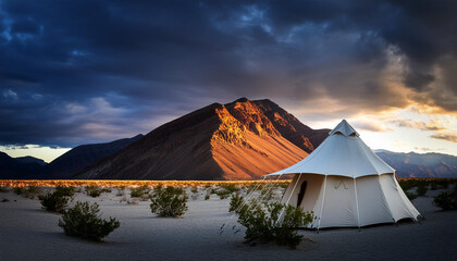 Sunrise in the desert