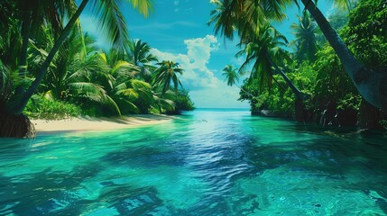 tropical paradise wallpaper