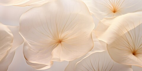 neutral color aesthetic photo with veins of leaf, Nature abstract of flower petals