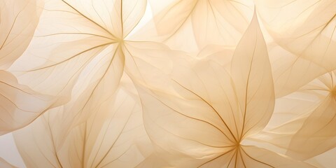 neutral color aesthetic photo with veins of leaf, Nature abstract of flower petals