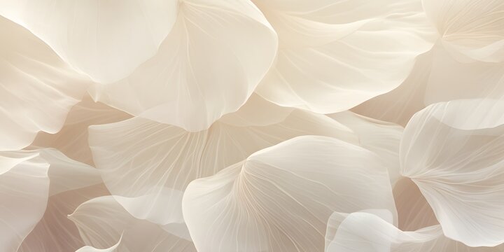 neutral color aesthetic photo with veins of leaf, Nature abstract of flower petals