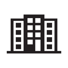 Vector Simple Isolated Building Icon. . isolated on white background Vector illustration. EPS 10/AI