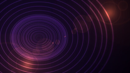 Rings generating infinitely bg Light flare technology futuristic dark royal elegant backdrop. Seamless classy cosmetic advertisement new product launching starter intro footage. Minimal luxury clip