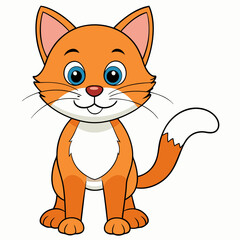 Black cat, cat vector illustration, animal vector art, cat silhouette, pet vector icon, eps, cartoon cat