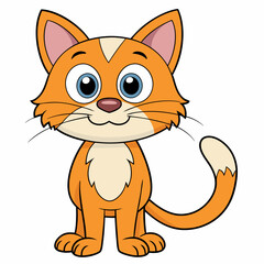 Black cat, cat vector illustration, animal vector art, cat silhouette, pet vector icon, eps, cartoon cat