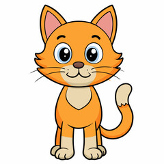 Black cat, cat vector illustration, animal vector art, cat silhouette, pet vector icon, eps, cartoon cat