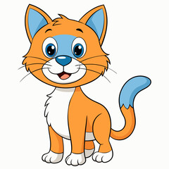 Black cat, cat vector illustration, animal vector art, cat silhouette, pet vector icon, eps, cartoon cat