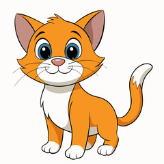 Black cat, cat vector illustration, animal vector art, cat silhouette, pet vector icon, eps, cartoon cat