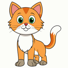 Black cat, cat vector illustration, animal vector art, cat silhouette, pet vector icon, eps, cartoon cat