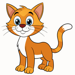 Black cat, cat vector illustration, animal vector art, cat silhouette, pet vector icon, eps, cartoon cat