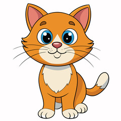 Black cat, cat vector illustration, animal vector art, cat silhouette, pet vector icon, eps, cartoon cat