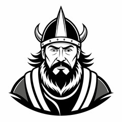  Leif  Erikson Silhouette,   vector,  illustration.
