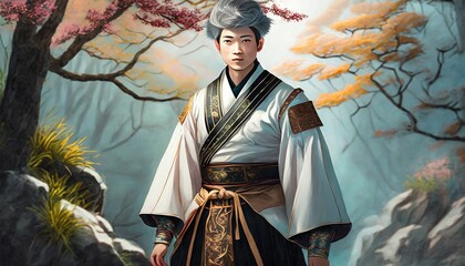 Fototapeta premium person in traditional costume