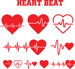 Heart beat logo deisgn