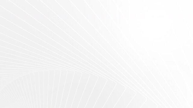 Minimal white tech background with elegant lines motion design. Seamless loop