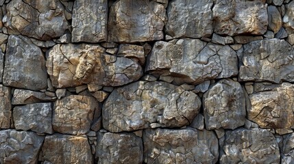 Detailed textured stone wall with weathered appearance and intricate patterns