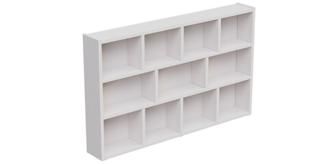 Versatile and Elegant Shelf and Cabinet for Home and Office - Perfect for Organized Stylish and Luxury Interiors - 3d model render realistic realism - png - transparent background