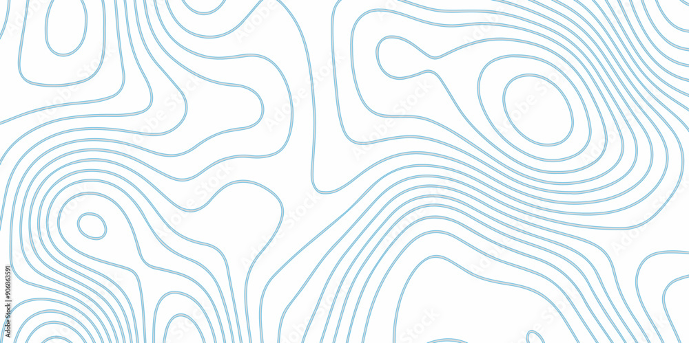 Poster abstract design seamless pattern with line topographic map. geographic mountain relief. retro topogr