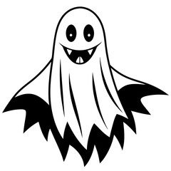 halloween ghosts, ghost vector illustration, ghost vector art, halloween ghosts silhouette, halloween vector icon, eps, cartoon ghost