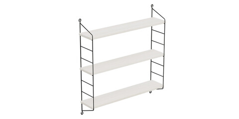 Versatile and Elegant Shelf and Cabinet for Home and Office - Perfect for Organized Stylish and Luxury Interiors - 3d model render realistic realism - png - transparent background