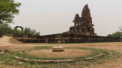 India, Madhya Pradesh, Sihoniya, View of Ancient Ruin Kakanmath Temple, 11th Century Lord Shiva...