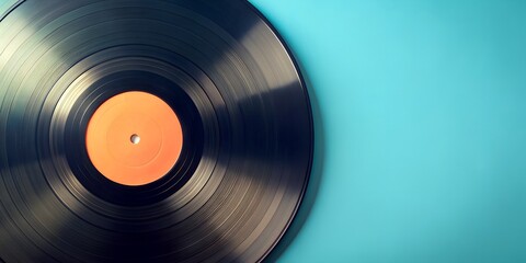 Fototapeta premium Schallplatte Vinyl Schellack Vinylscheibe Scheibe Platte Generative AI