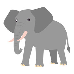 Elephant cartoon mammal. Vector illustration