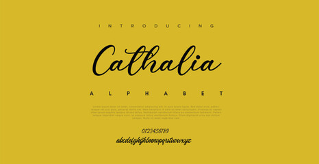 signature Font Calligraphy Logotype Script Brush Font Type Font lettering handwritten