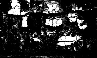 Wall Painted with Colorful Old Peeling Paints