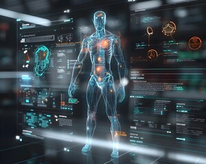 Futuristic AI Powered Healthcare System with Advanced Holographic Patient Diagnostics