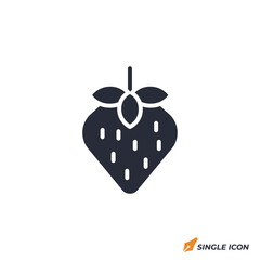 Strawberry icon vector illustration. Strawberry symbol isolated on white background.