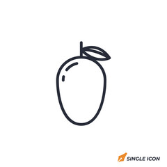 Mango icon vector illustration. Mango symbol isolated on white background