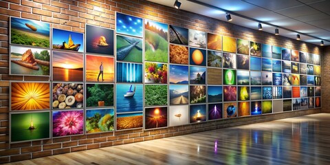 A picture on a wall informative Vibrant engaging AI-Generated Content
