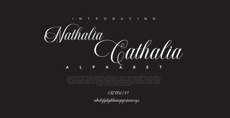 Calligraphy Logotype Script Brush Font Type Font lettering handwritten