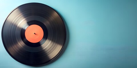 Obraz premium Schallplatte Vinyl Schellack Vinylscheibe Scheibe Platte AI-Generated Content