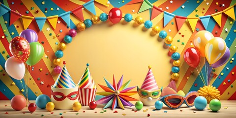 Obraz premium Party Fete Karneval Geburtstag Dekoration AI-Generated Content