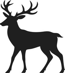 Obraz premium silhouette of deer