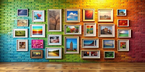 A picture on a wall informative Vibrant engaging AI Generative