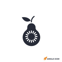 Guava icon vector illustration. Guava symbol isolated on white background