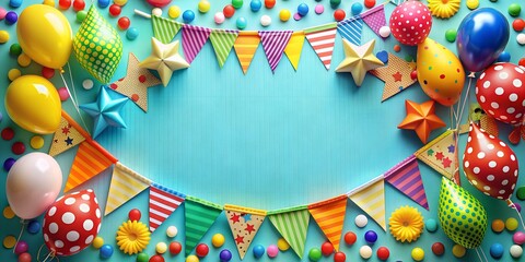 Obraz premium Party Fete Karneval Geburtstag Dekoration Generative By AI