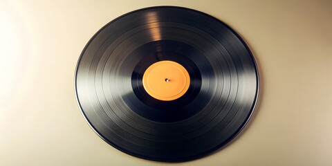 Fototapeta premium Schallplatte Vinyl Schellack Vinylscheibe Scheibe Platte AI-Generated Content