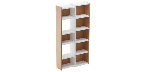 Versatile and Elegant Shelf and Cabinet for Home and Office - Perfect for Organized Stylish and Luxury Interiors - 3d model render realistic realism - png - transparent background
