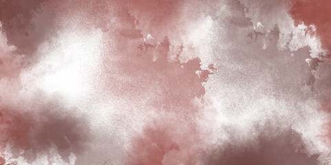abstract red and gray isolated cloud cumulus clouds. gray aquarelle painted realistic fog or mist smoky textured canvas design. white and ash messy wall stucco texture background.