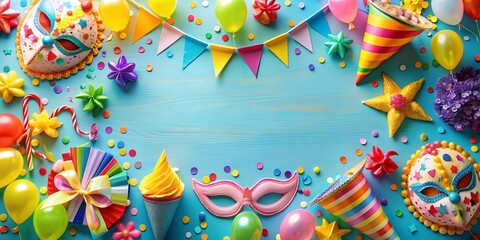 Party Fete Karneval Geburtstag  Dekoration AI-Created Content
