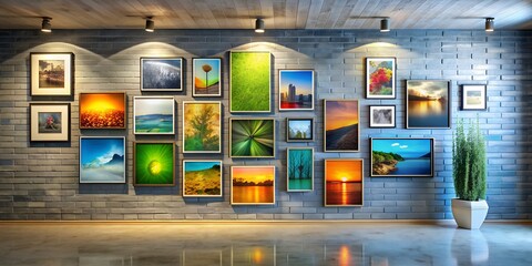 Obraz premium A picture on a wall informative Vibrant engaging Generative AI